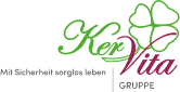 „Grafisches Logo des Pflegeheims Kervita – grüne Baumkrone mit geschwungenem rotem Stamm, ohne Text.“